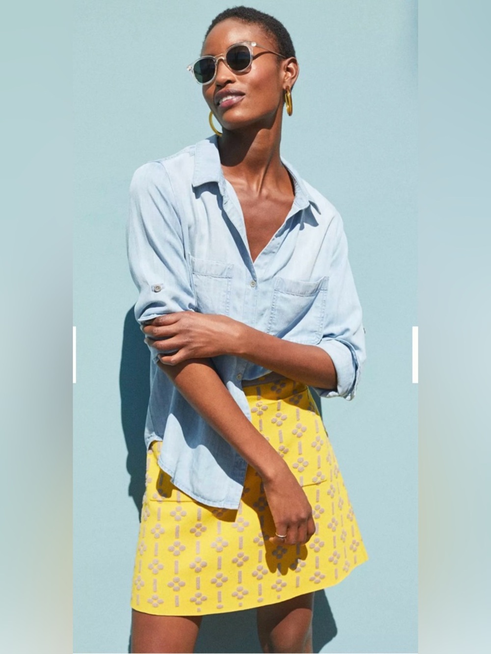 Anthropologie Maeve Quant Mini Skirt